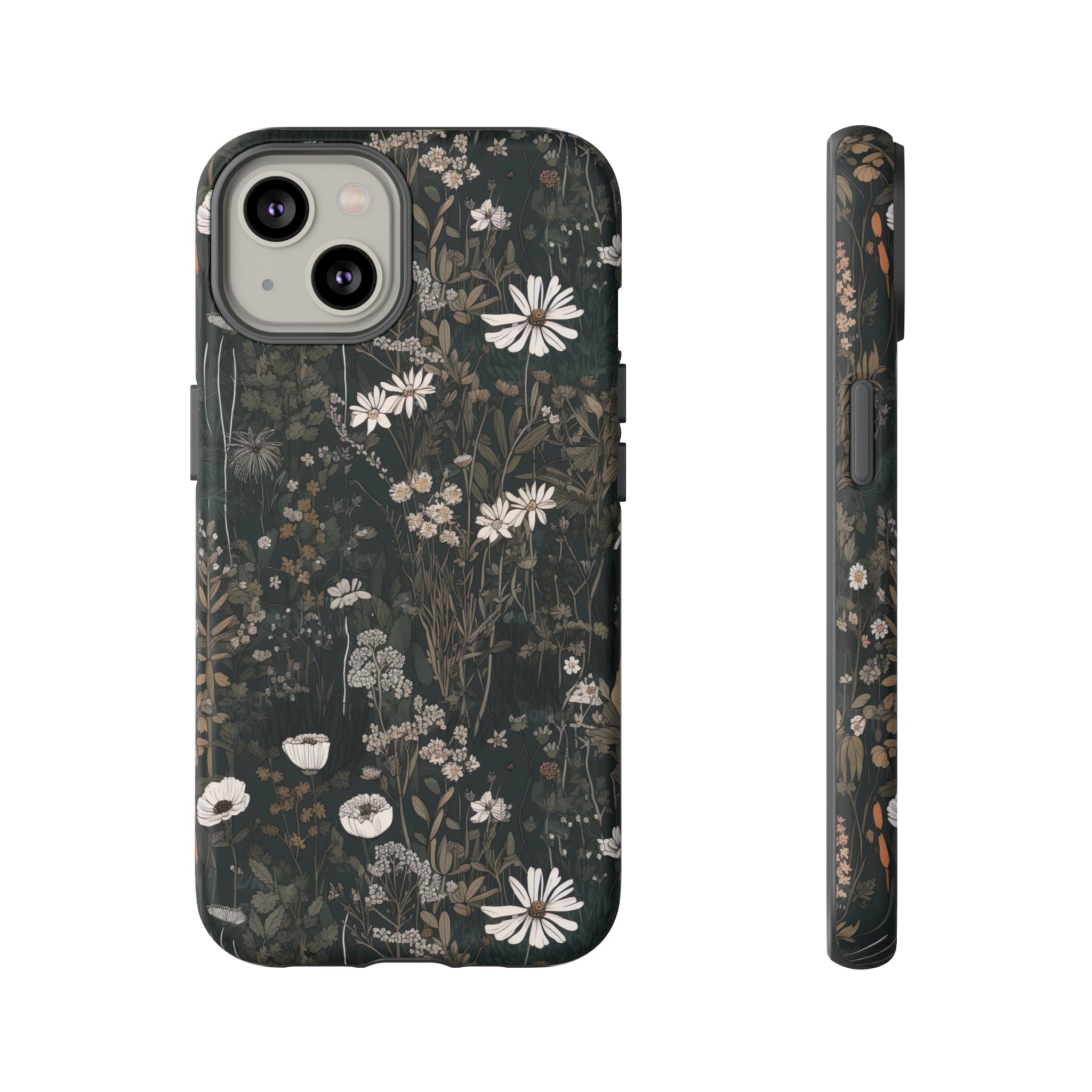 Dark Cottagecore Daisies Aesthetic Phone Case Lucida Mystica