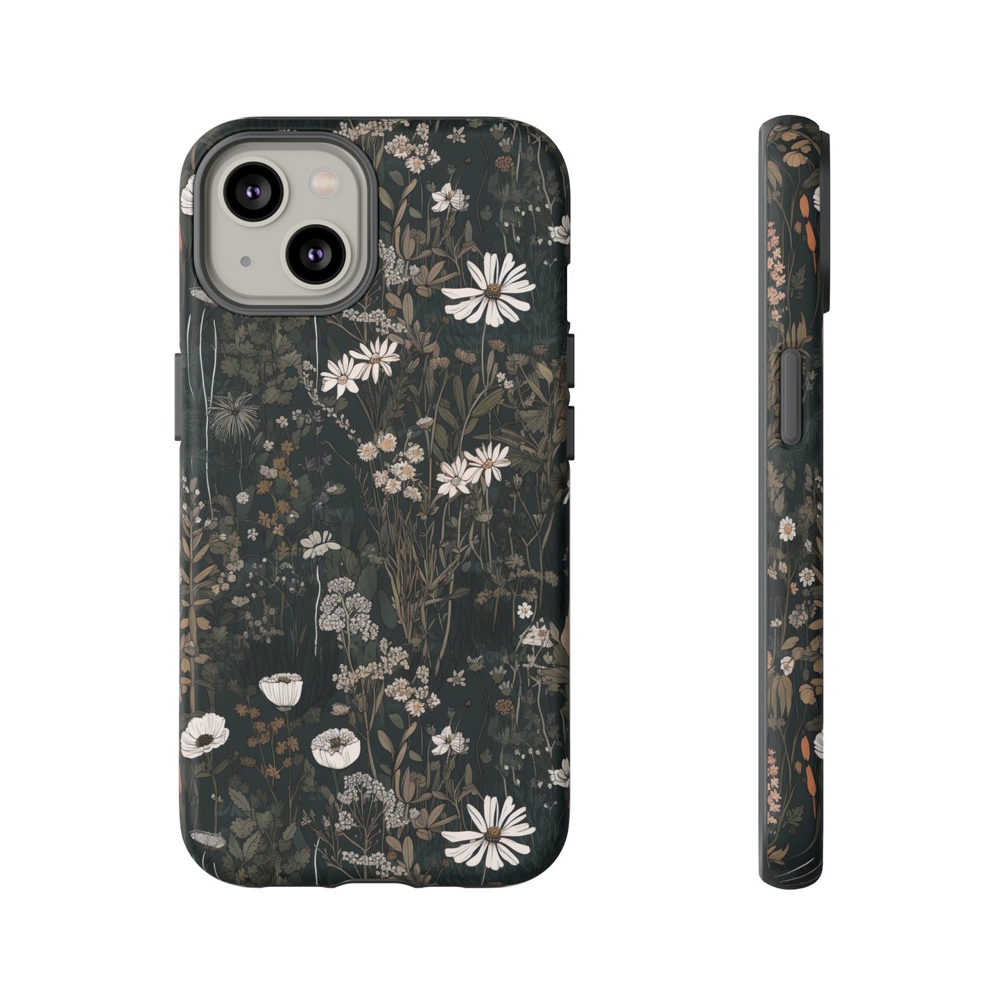 Dark Cottagecore Daisies Aesthetic Phone Case