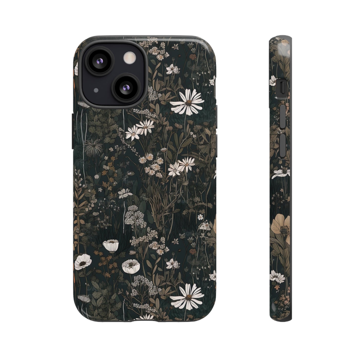 Dark Cottagecore Daisies Aesthetic Phone Case