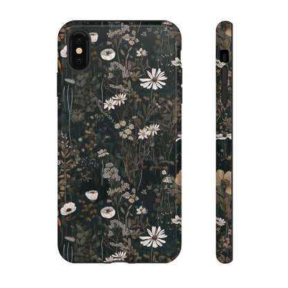 Dark Cottagecore Daisies Aesthetic Phone Case