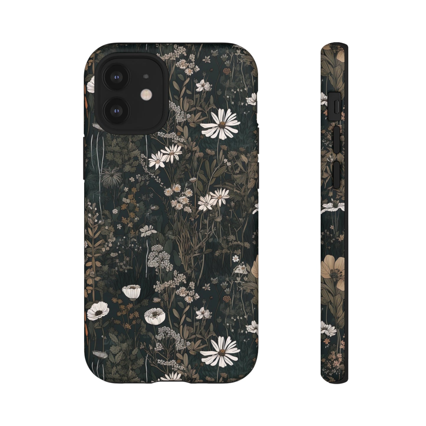 Dark Cottagecore Daisies Aesthetic Phone Case