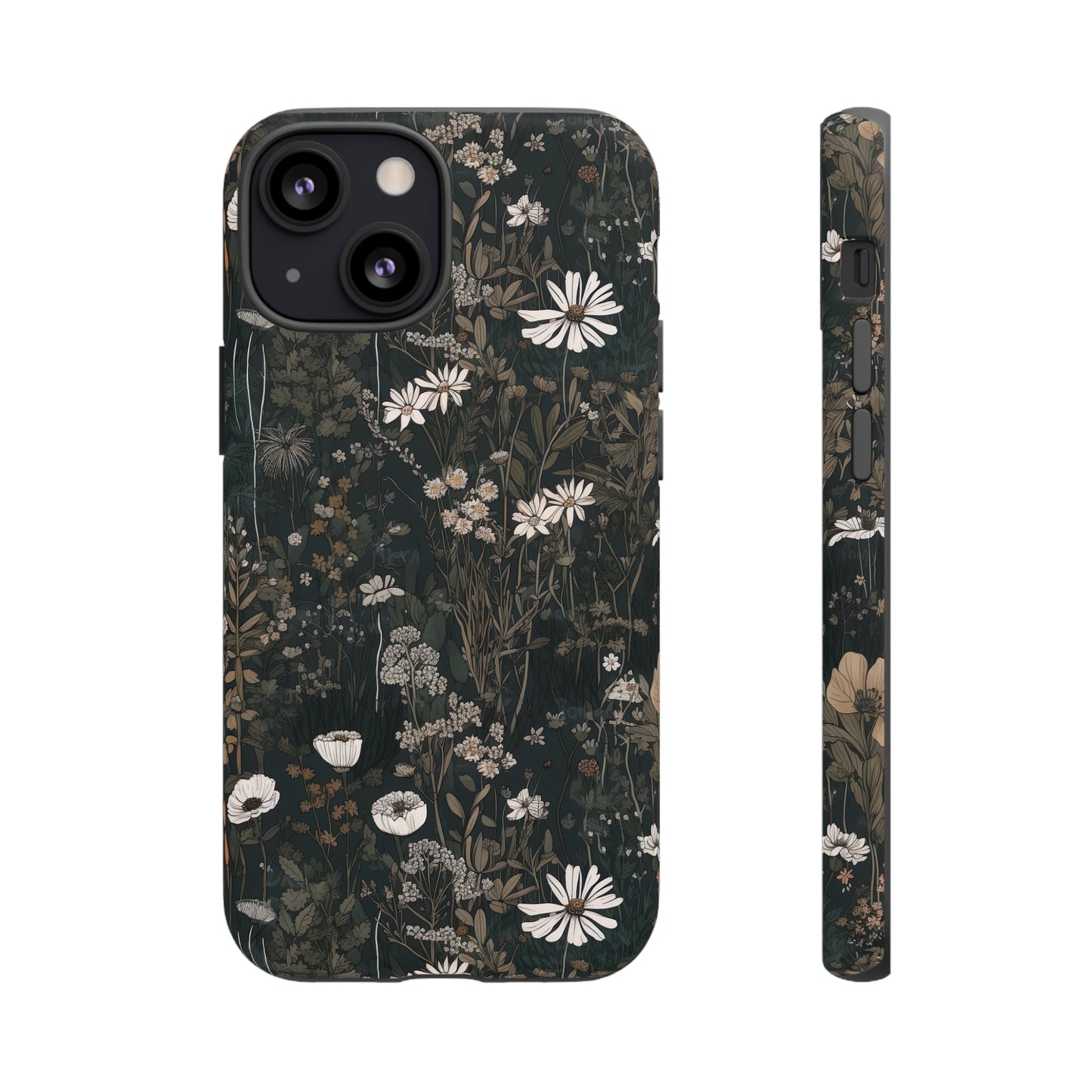 Dark Cottagecore Daisies Aesthetic Phone Case