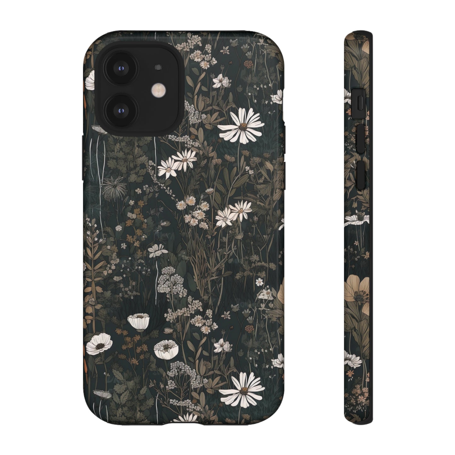 Dark Cottagecore Daisies Aesthetic Phone Case