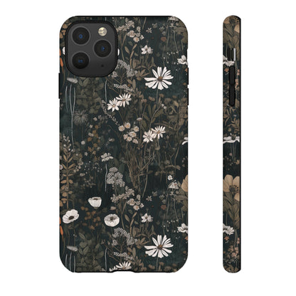 Dark Cottagecore Daisies Aesthetic Phone Case