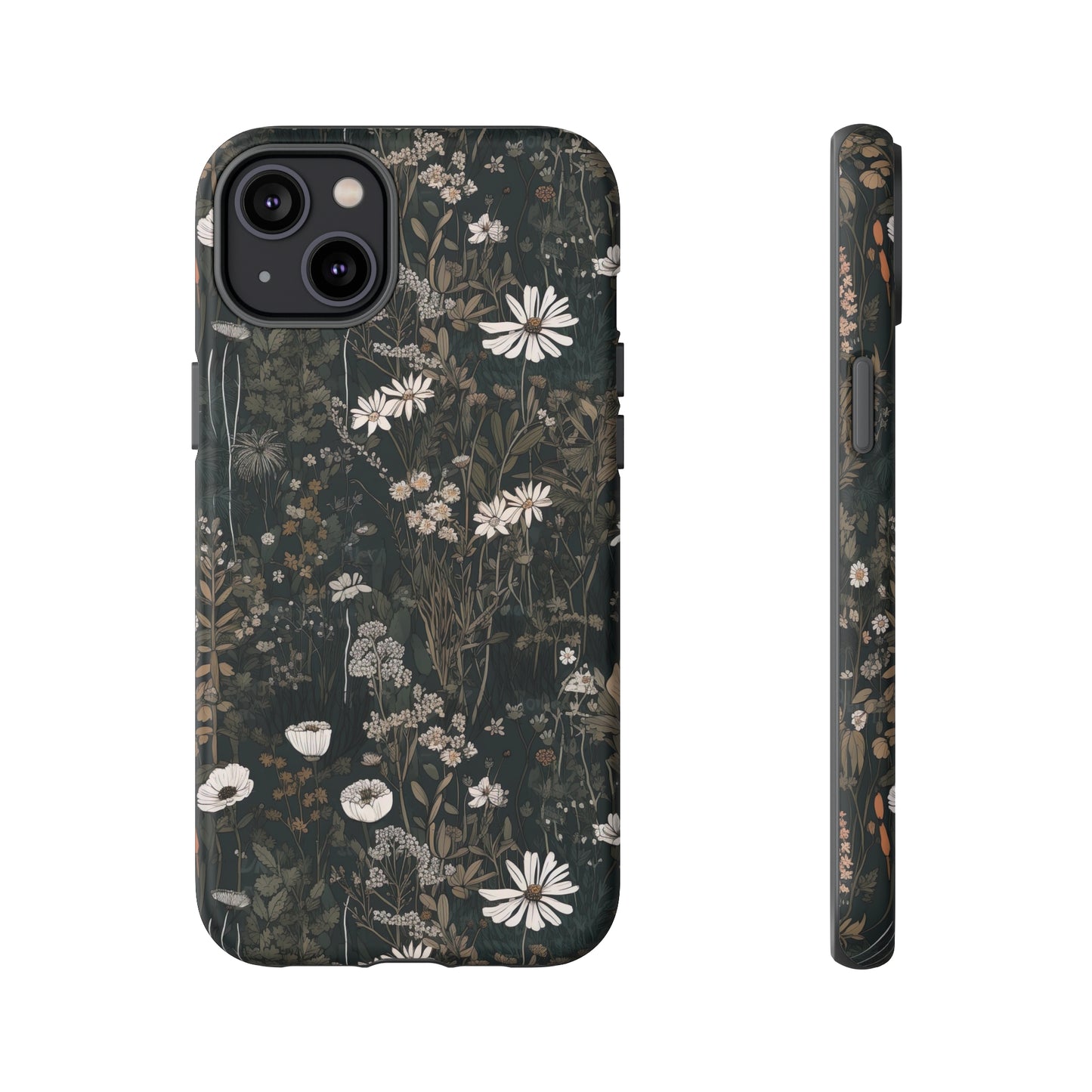 Dark Cottagecore Daisies Aesthetic Phone Case