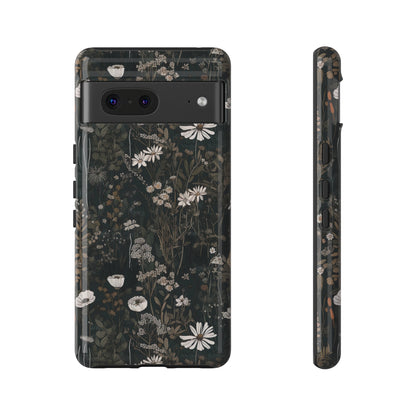 Dark Cottagecore Daisies Aesthetic Phone Case