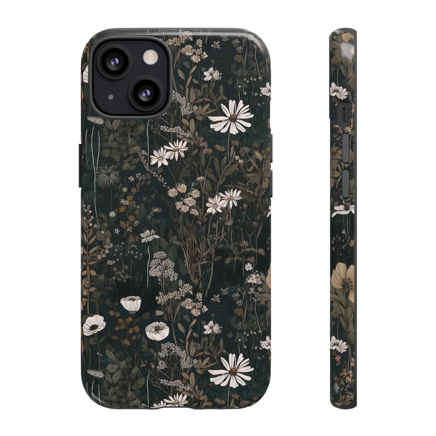 Dark Cottagecore Daisies Aesthetic Phone Case