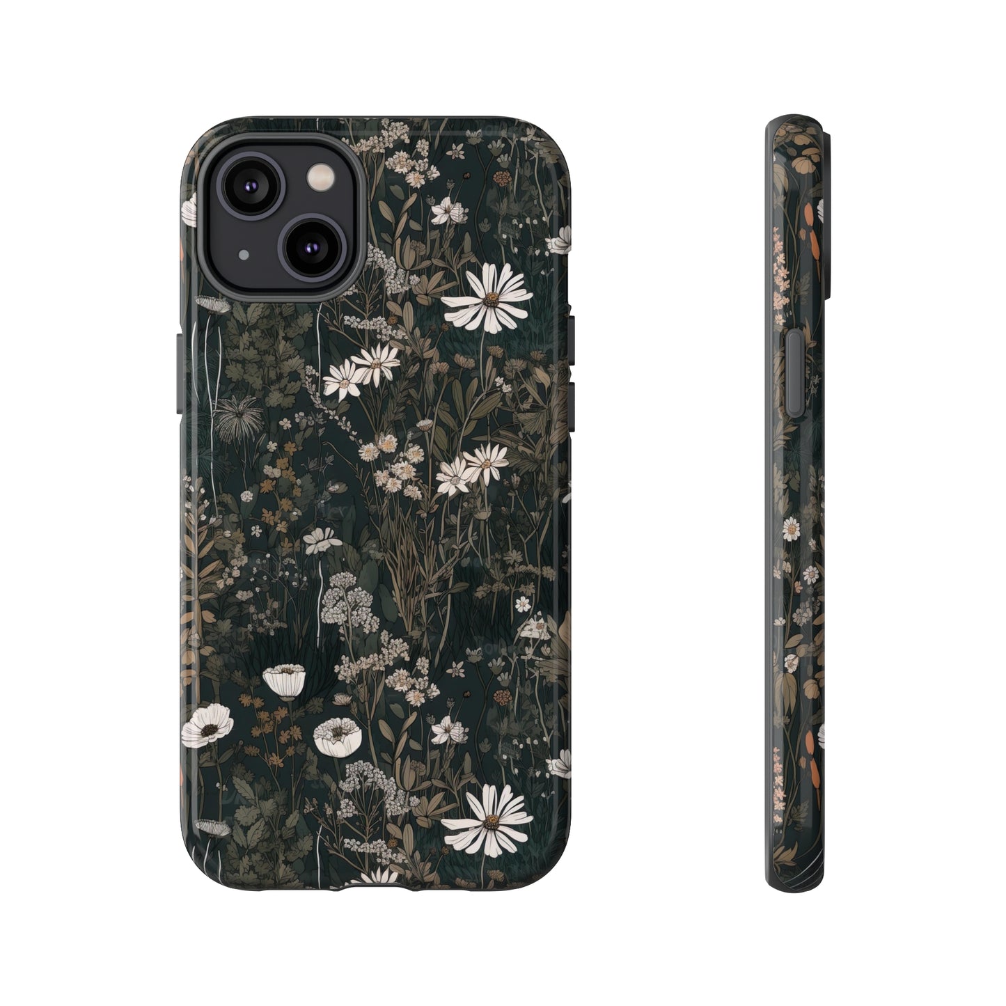 Dark Cottagecore Daisies Aesthetic Phone Case