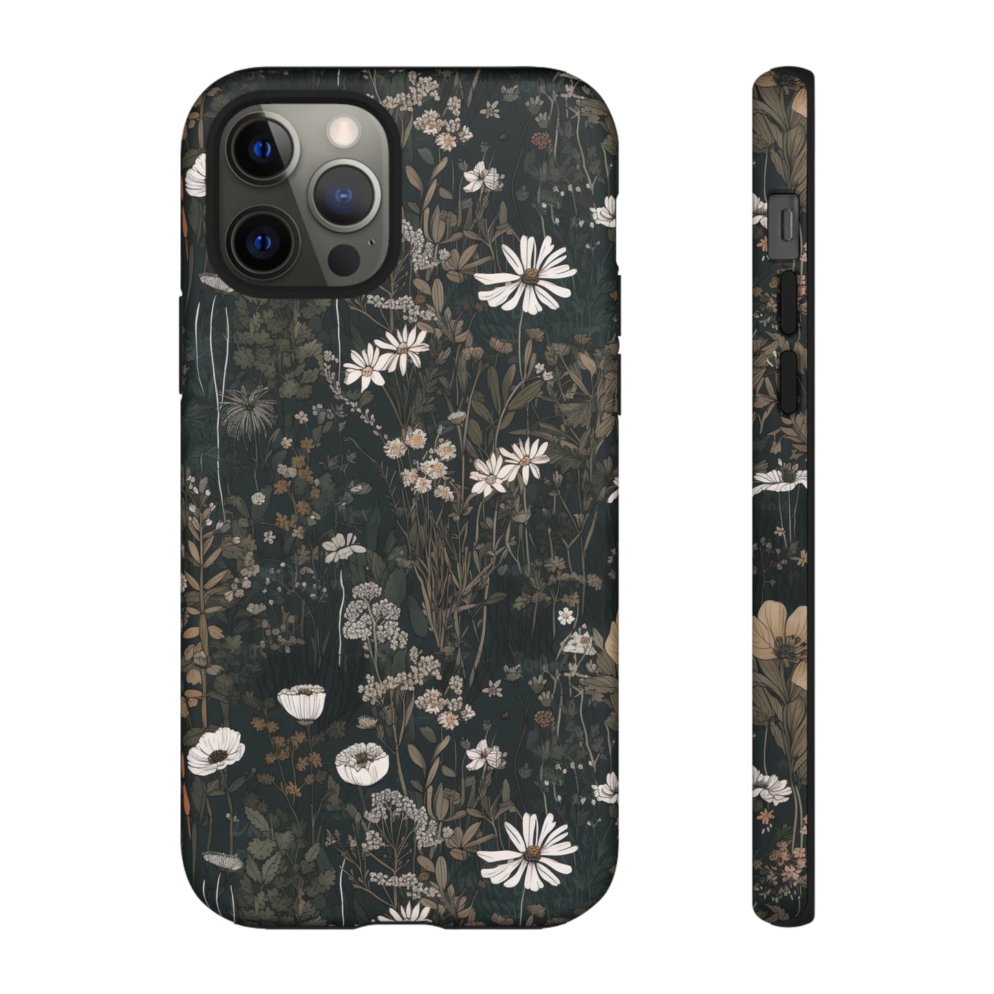 Dark Cottagecore Daisies Aesthetic Phone Case