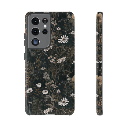 Dark Cottagecore Daisies Aesthetic Phone Case