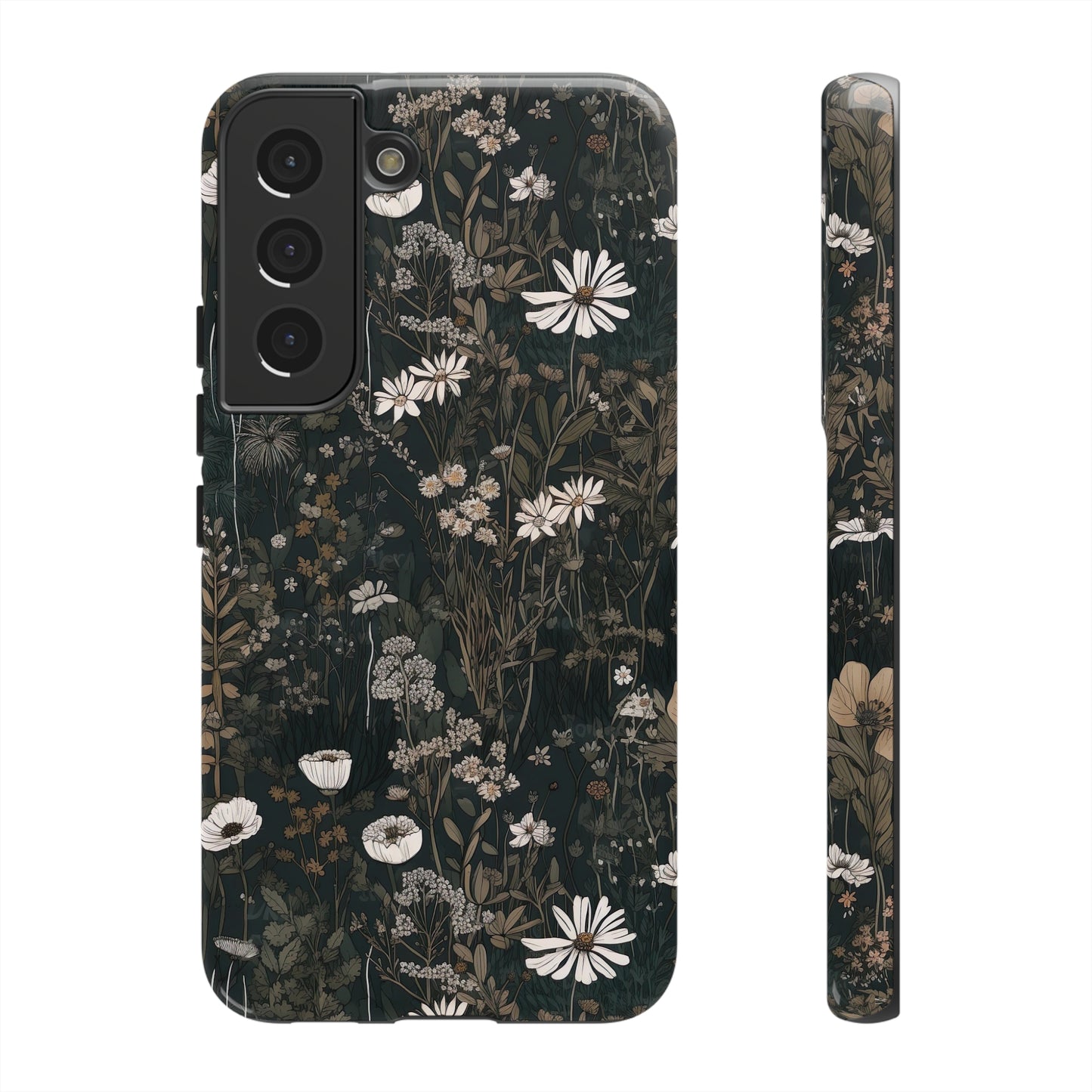 Dark Cottagecore Daisies Aesthetic Phone Case