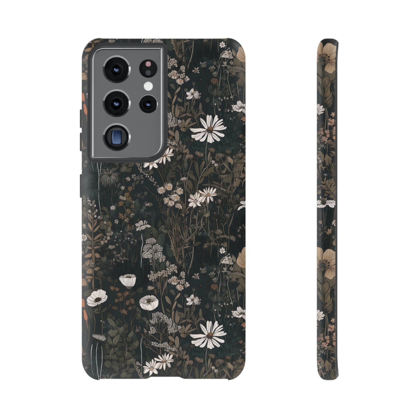 Dark Cottagecore Daisies Aesthetic Phone Case