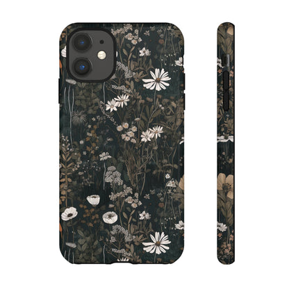 Dark Cottagecore Daisies Aesthetic Phone Case