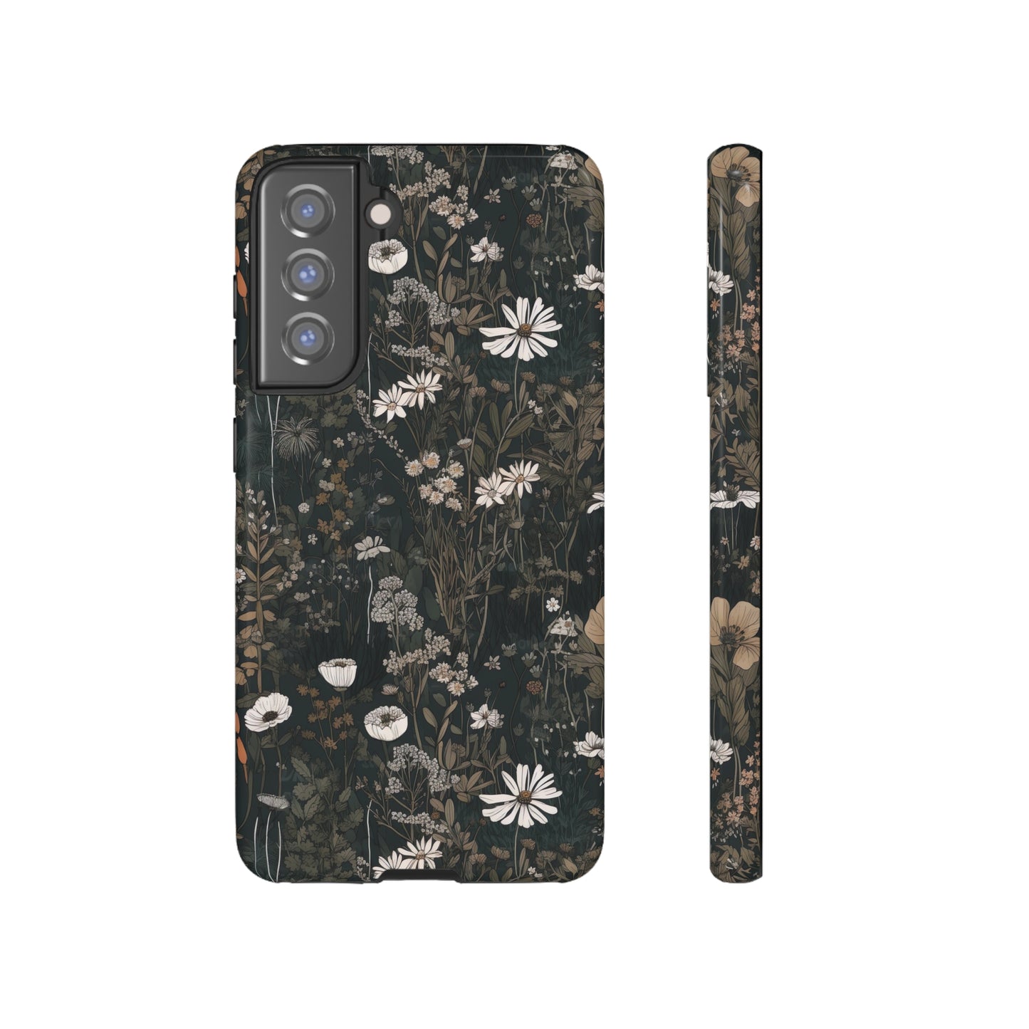 Dark Cottagecore Daisies Aesthetic Phone Case