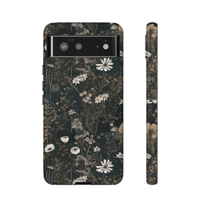 Dark Cottagecore Daisies Aesthetic Phone Case