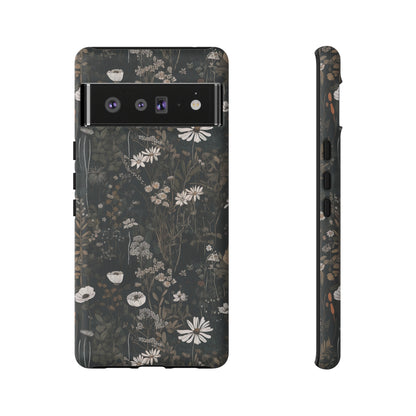 Dark Cottagecore Daisies Aesthetic Phone Case