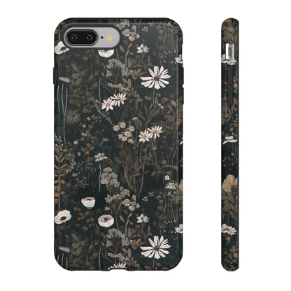 Dark Cottagecore Daisies Aesthetic Phone Case