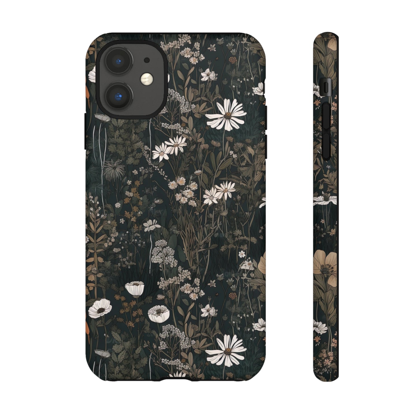 Dark Cottagecore Daisies Aesthetic Phone Case