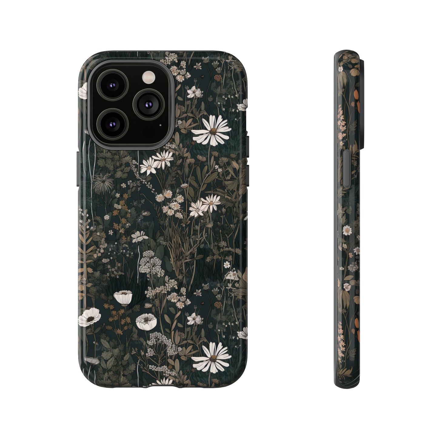 Dark Cottagecore Daisies Aesthetic Phone Case