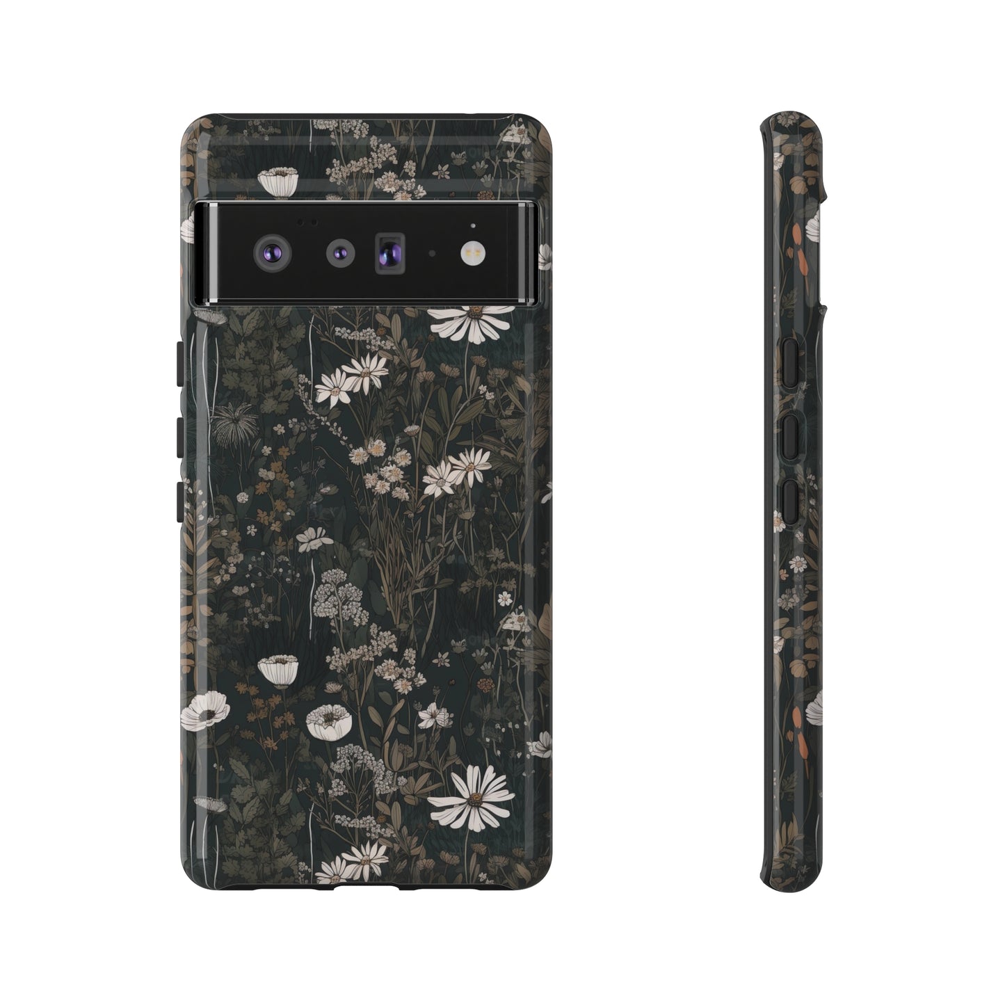 Dark Cottagecore Daisies Aesthetic Phone Case