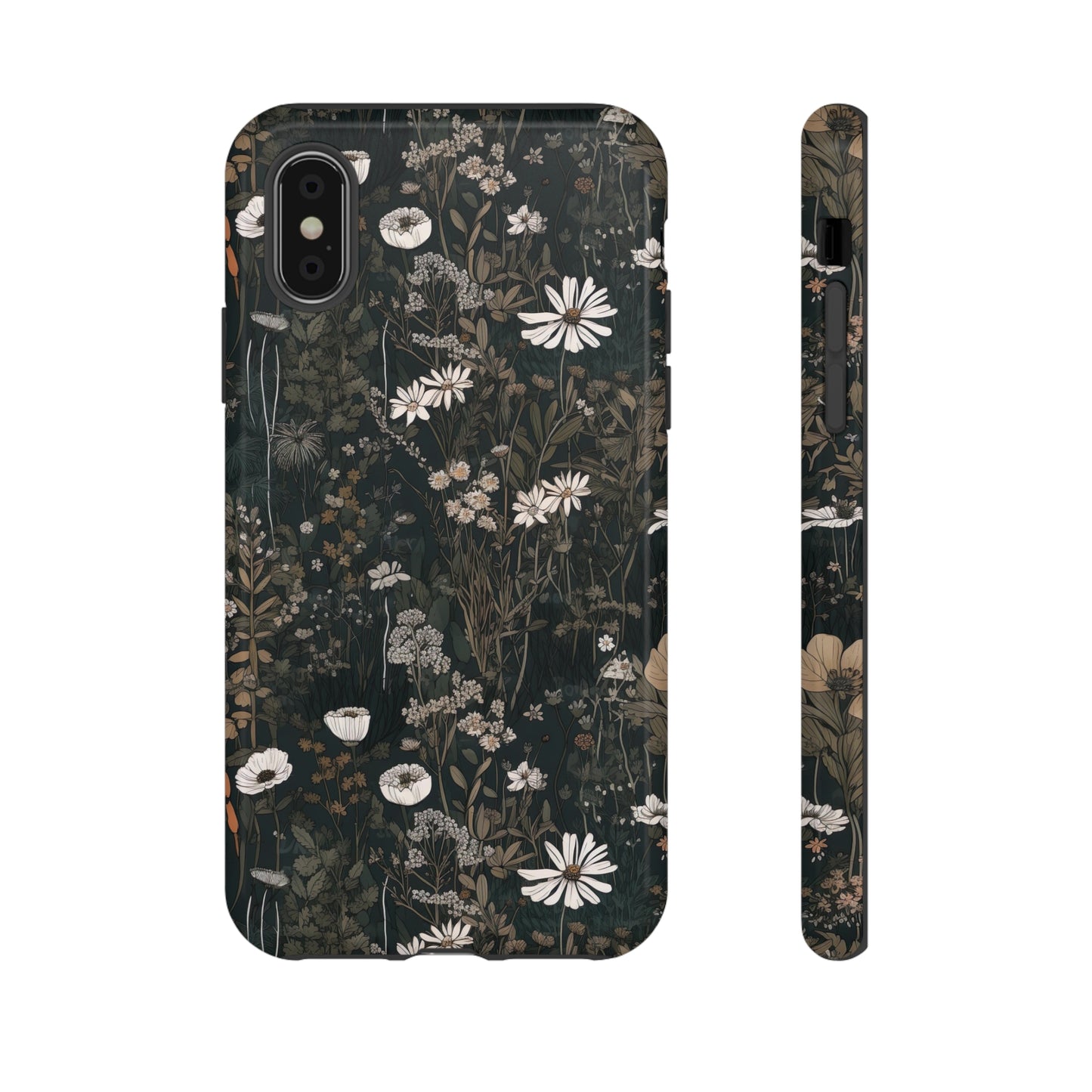 Dark Cottagecore Daisies Aesthetic Phone Case