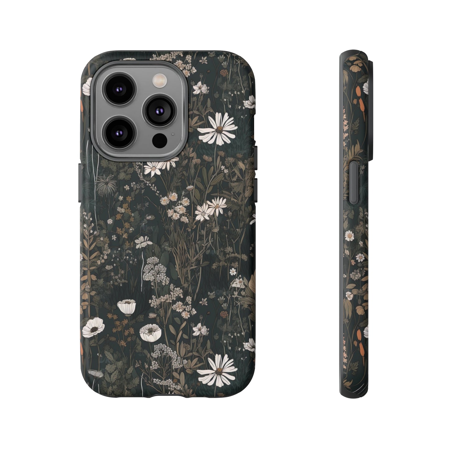 Dark Cottagecore Daisies Aesthetic Phone Case