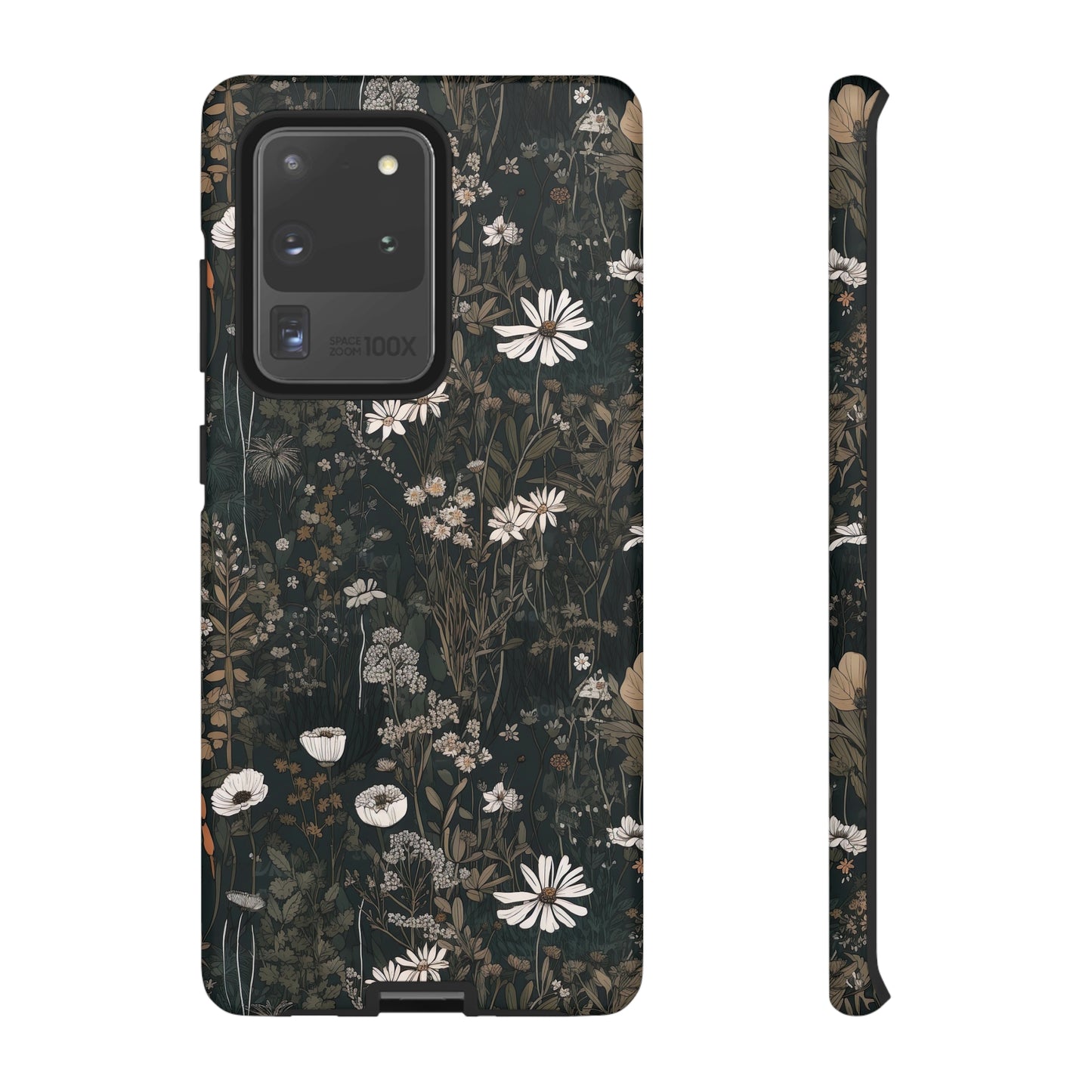 Dark Cottagecore Daisies Aesthetic Phone Case