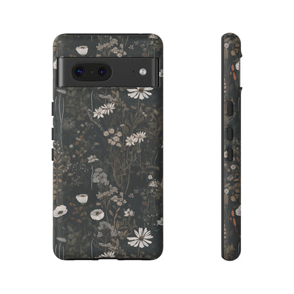 Dark Cottagecore Daisies Aesthetic Phone Case