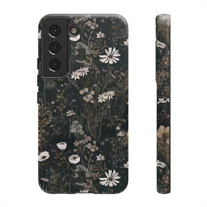 Dark Cottagecore Daisies Aesthetic Phone Case