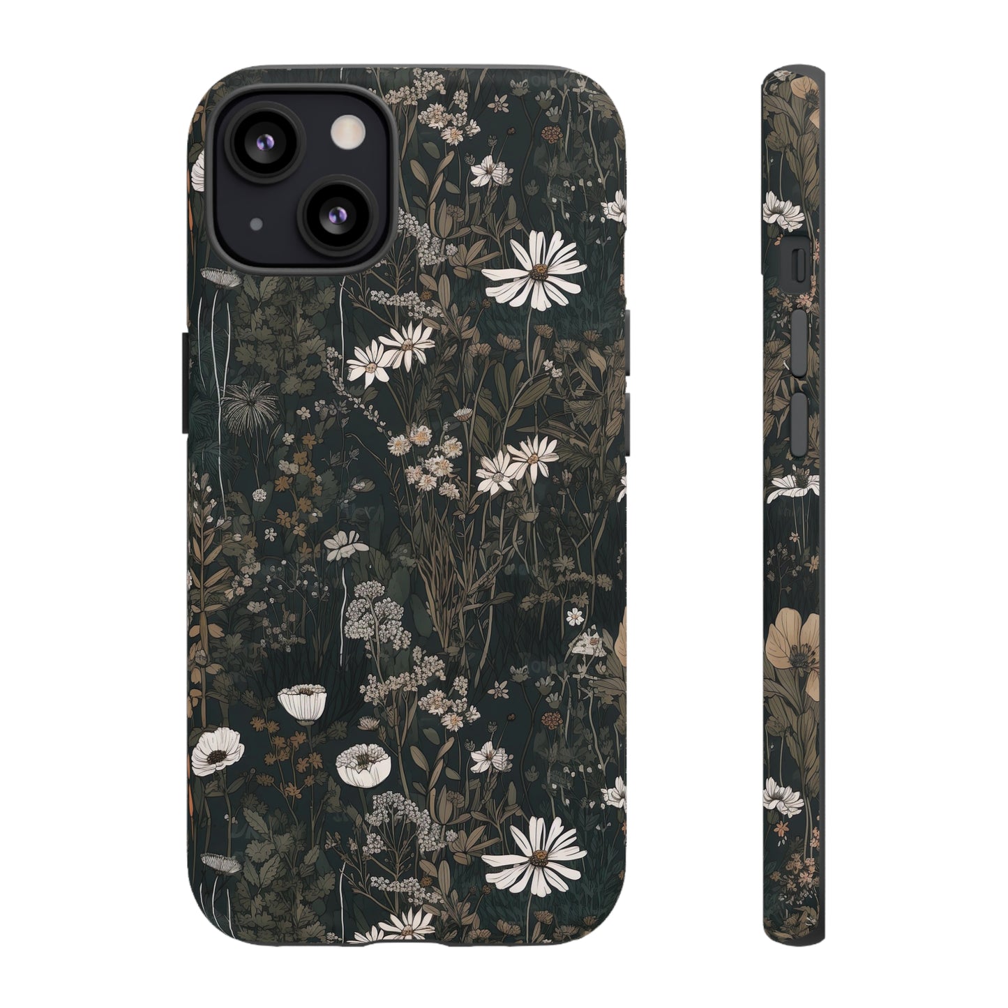 Dark Cottagecore Daisies Aesthetic Phone Case