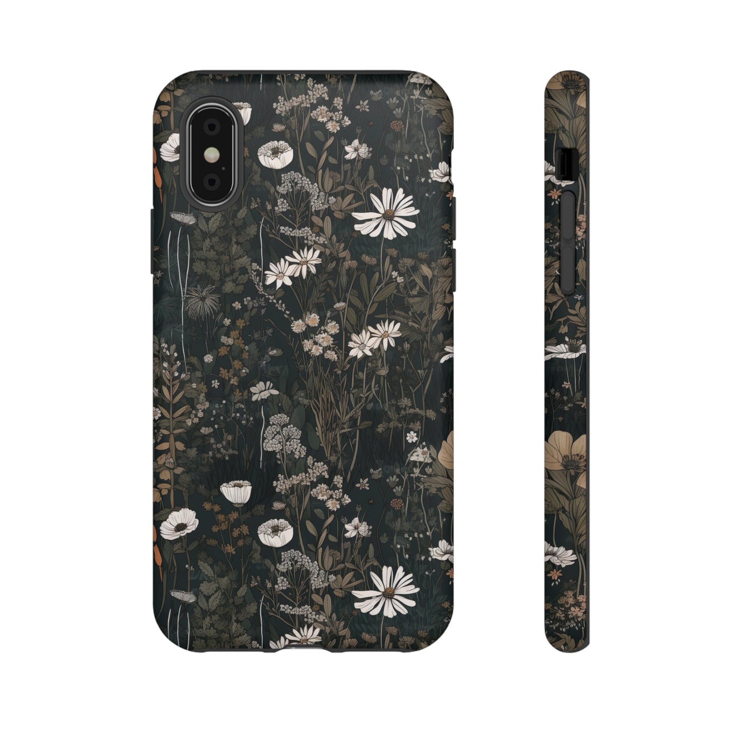 Dark Cottagecore Daisies Aesthetic Phone Case