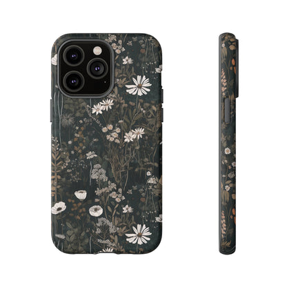 Dark Cottagecore Daisies Aesthetic Phone Case