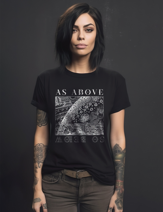 As Above So Below Esoteric Occult Shirt
