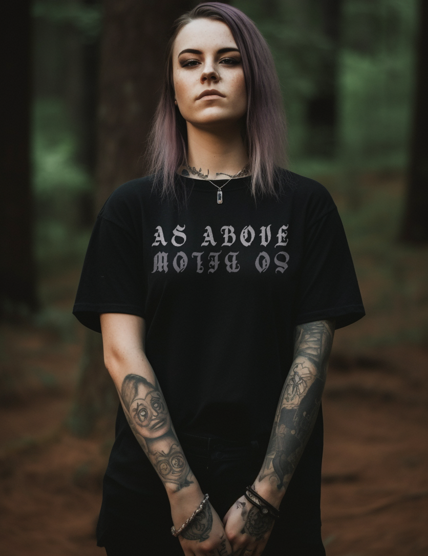 As Above So Below Plus Size Goth Occult Clothing Shirt