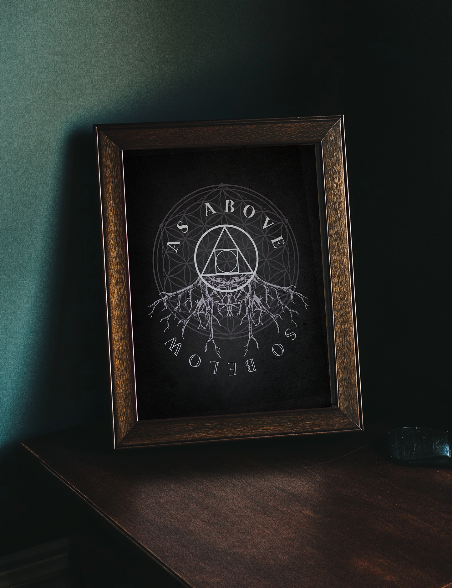 As Above So Below Philoshoper's Stone Esoteric Alchemy Dark Art Poster