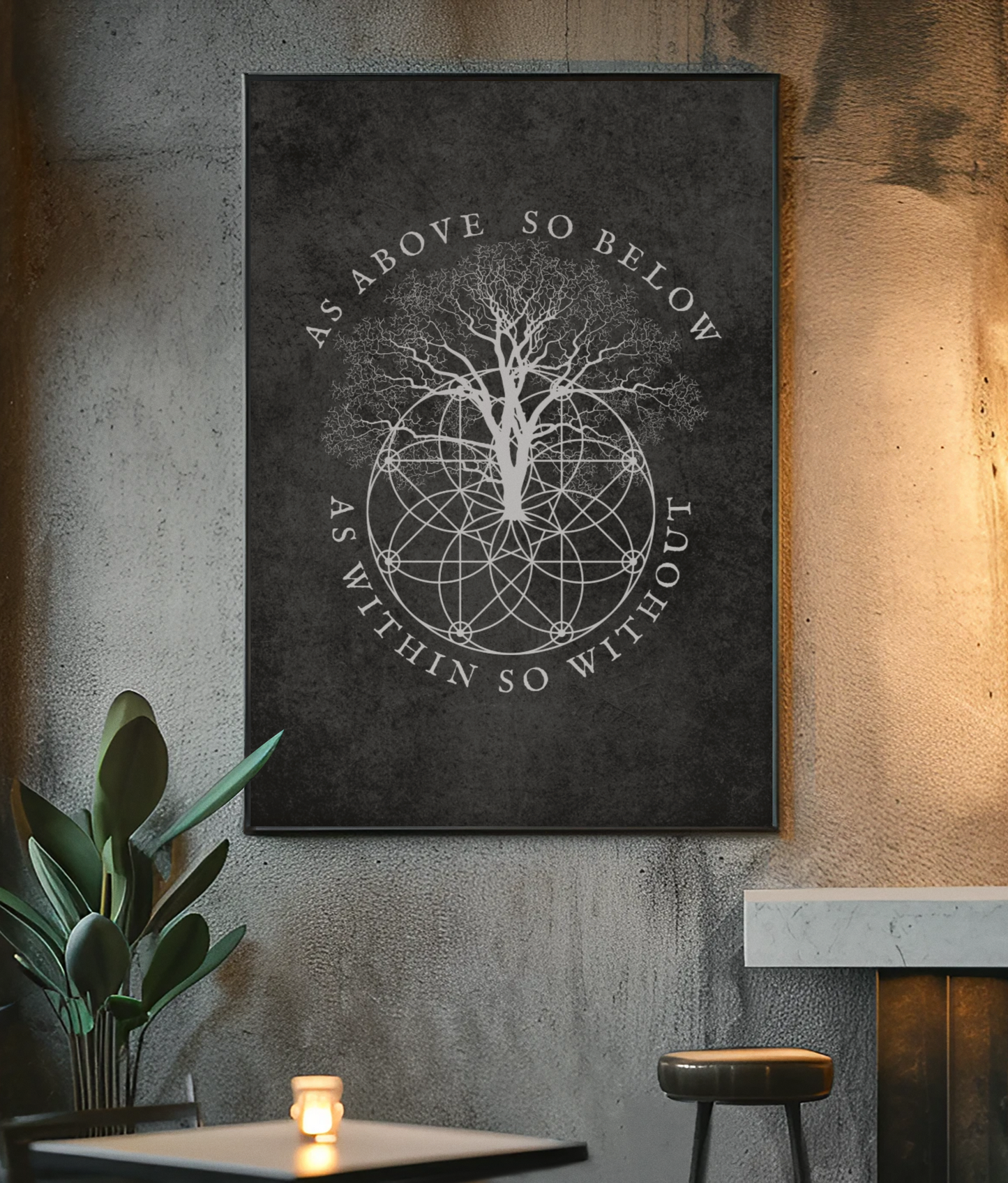 As Above So Below Occult Esoteric Alchemy Wall Art Poster