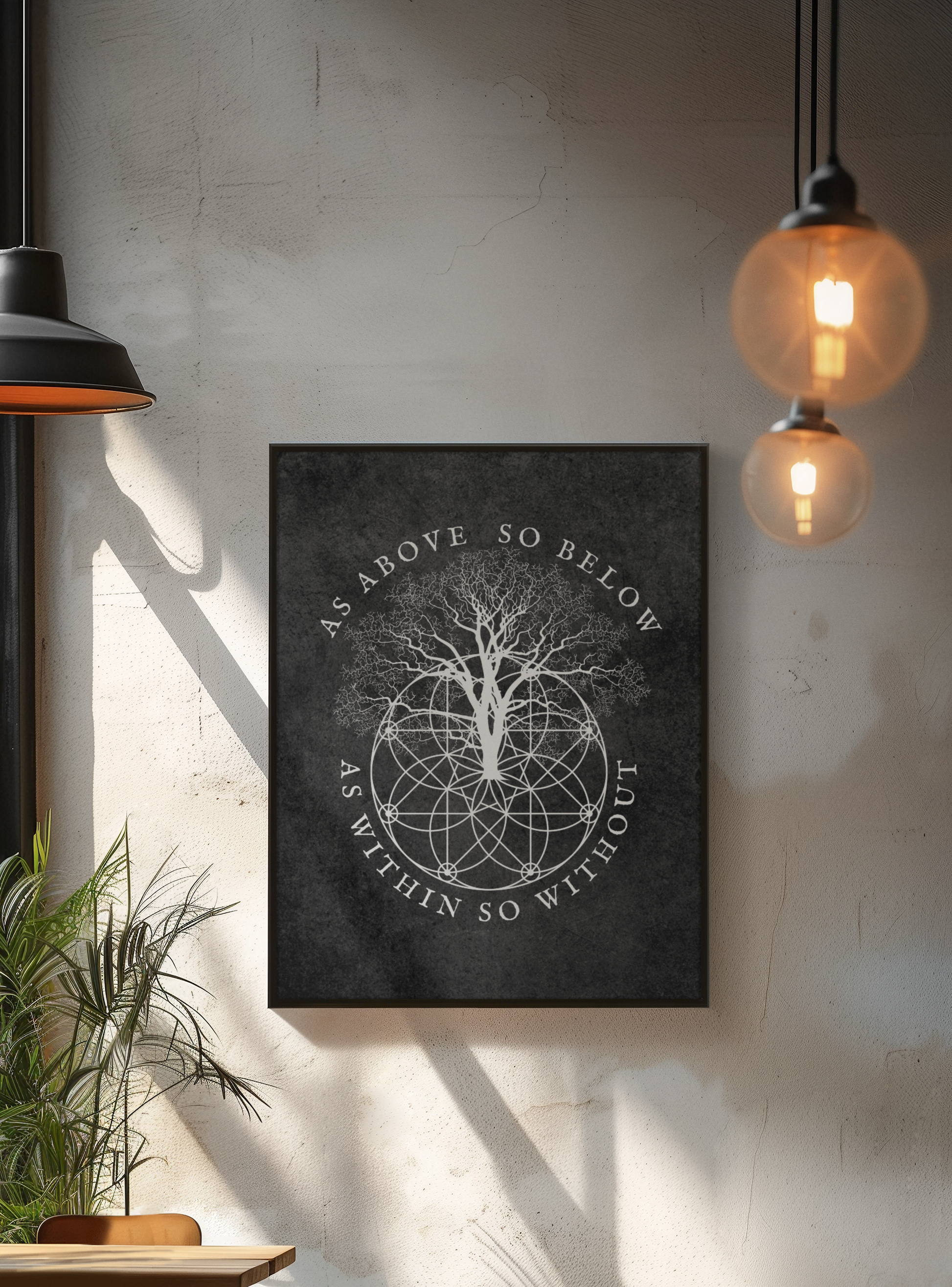 As Above So Below Occult Esoteric Alchemy Wall Art Poster