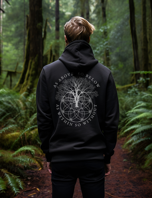 As Above So Below Plus Size Occult Witchy Clothing Hoodie
