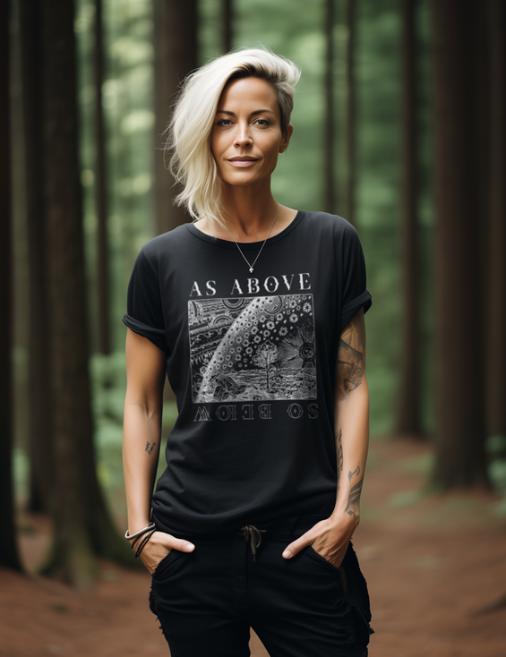 As Above So Below Esoteric Occult Hermetic Shirt