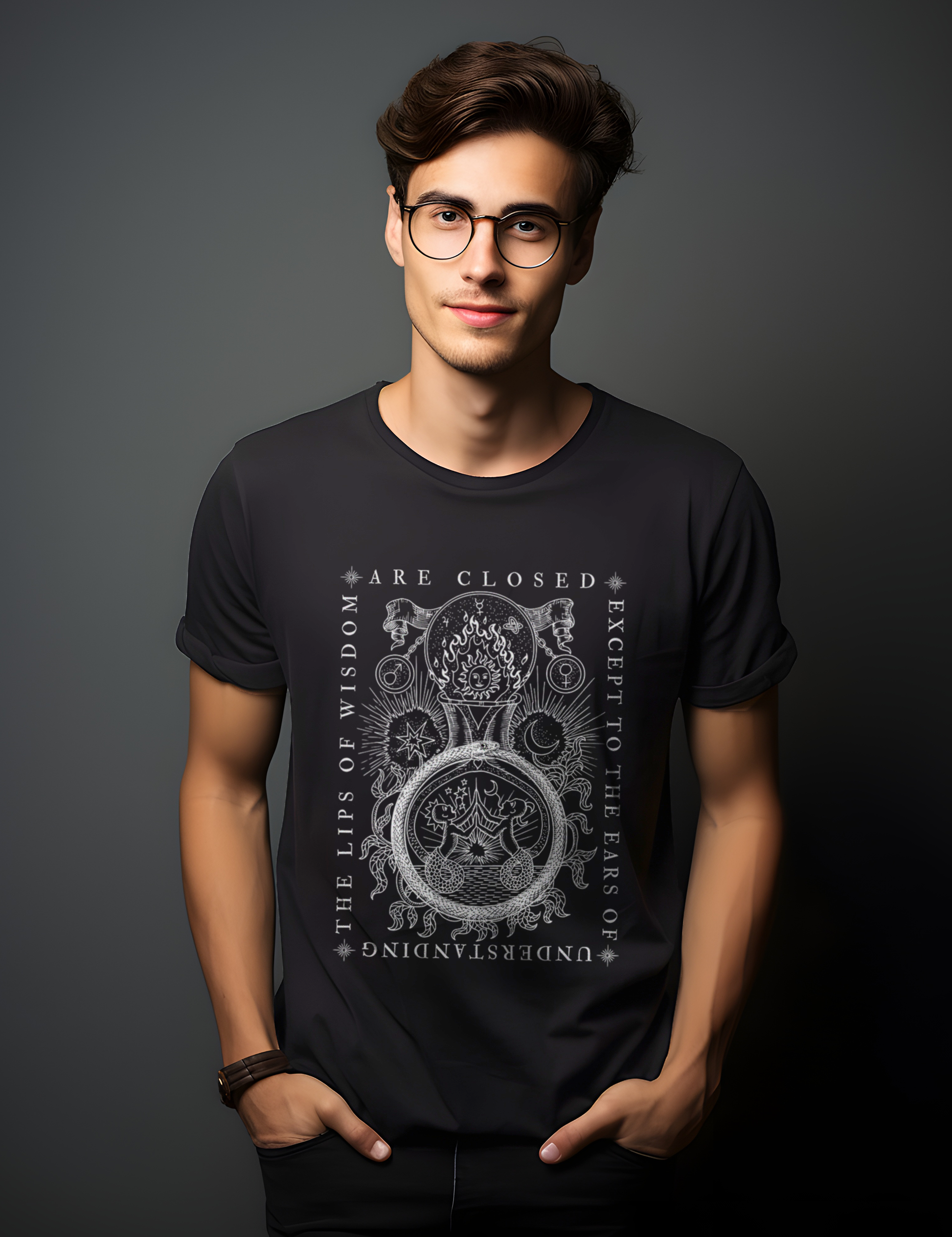 Ouroboros Alchemy Occult Esoteric Plus Size Shirt
