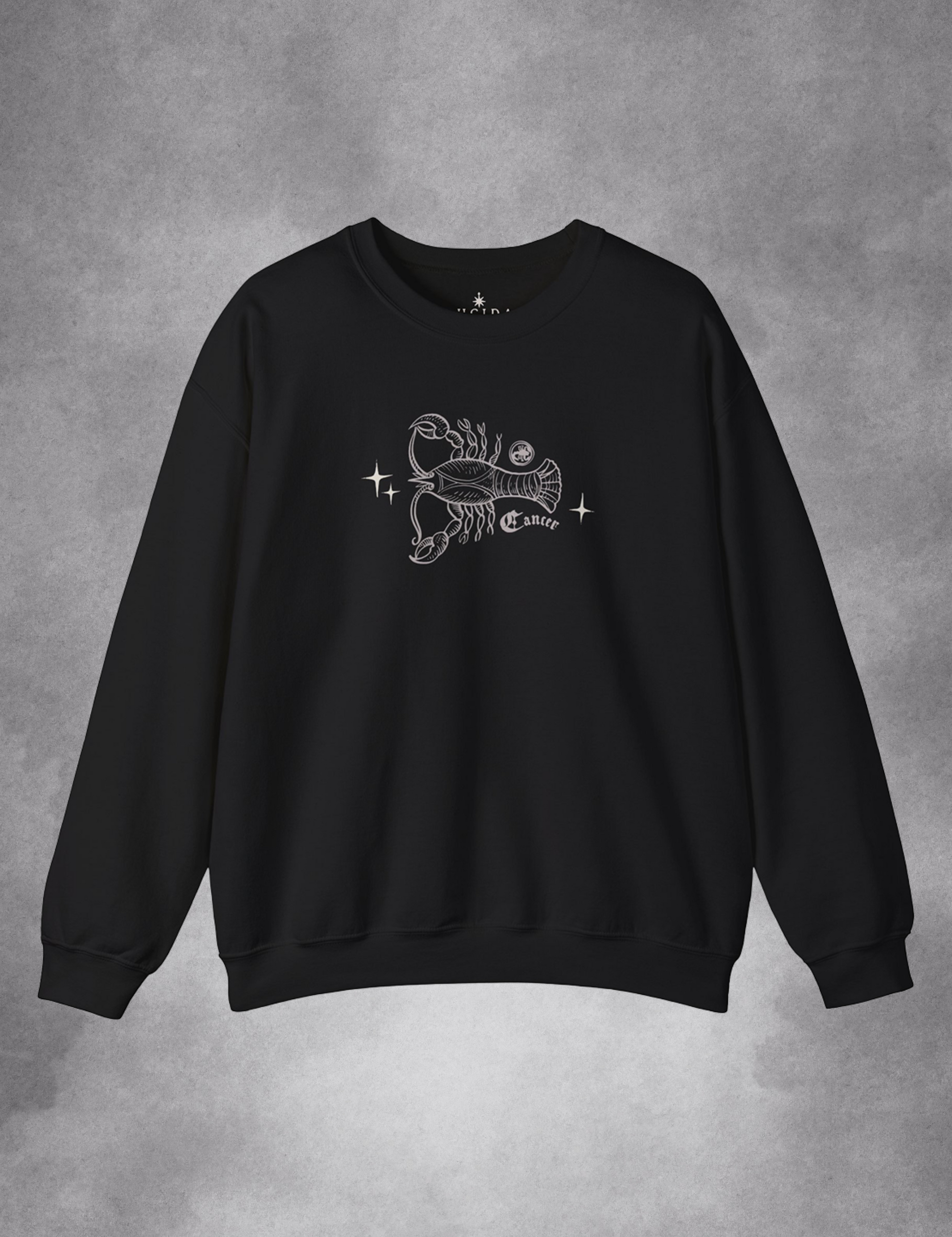 Cancer Zodiac Sign Esoteric Astrology Occult Plus Size Goth Mystical Sweatshirt