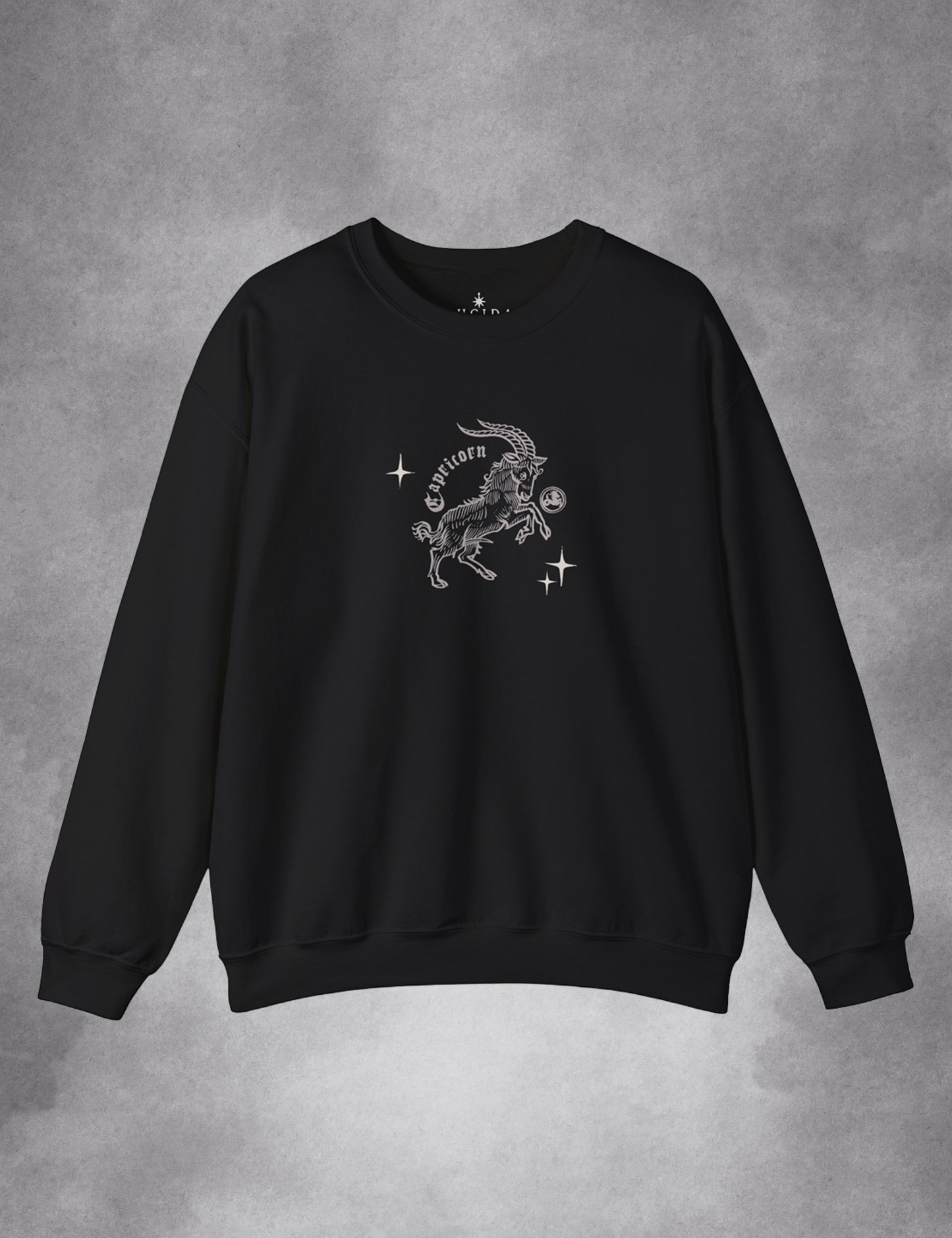 Capricorn Zodiac Sign Esoteric Astrology Occult Plus Size Goth Mystical Sweatshirt