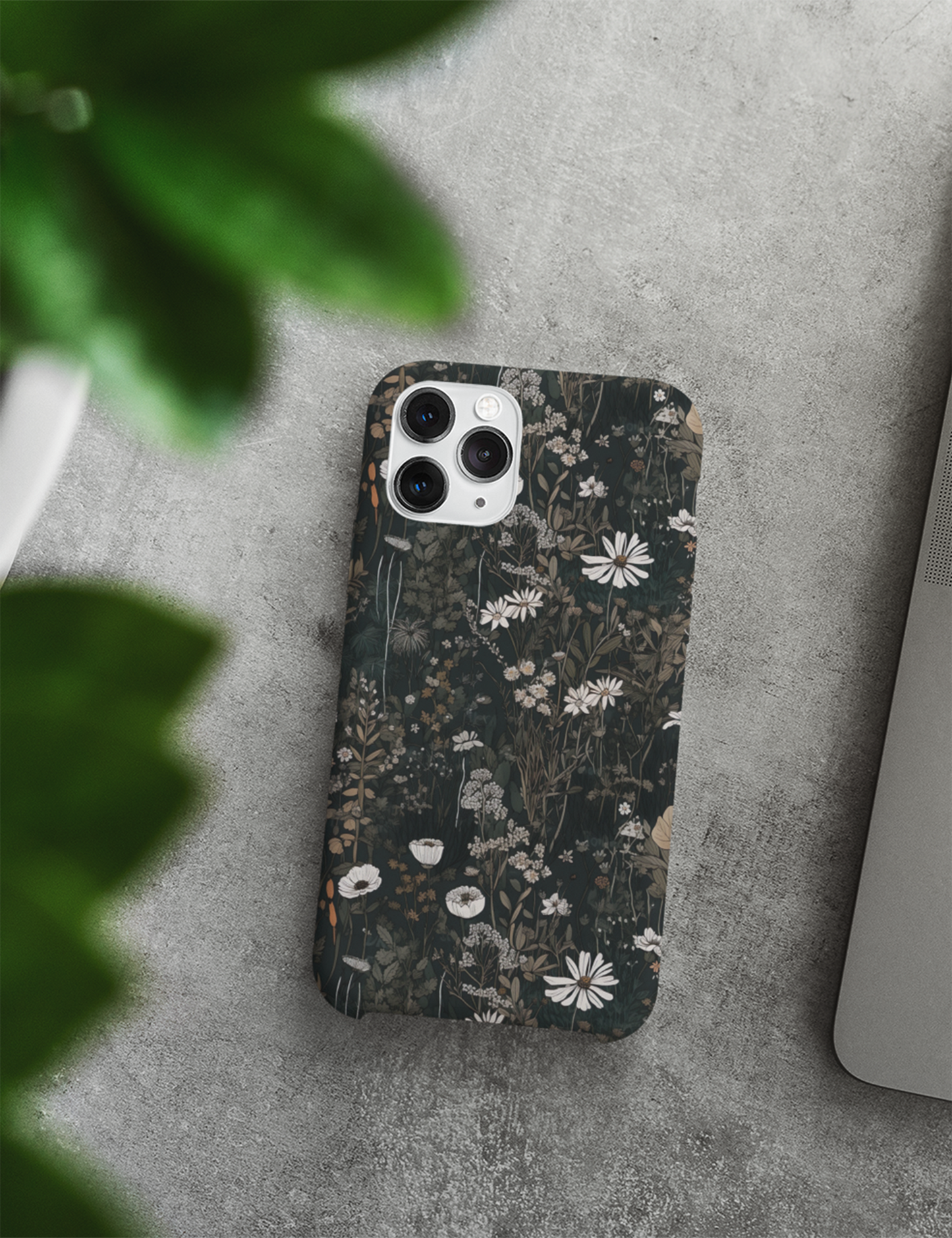 Dark Cottagecore Daisies Aesthetic Phone Case