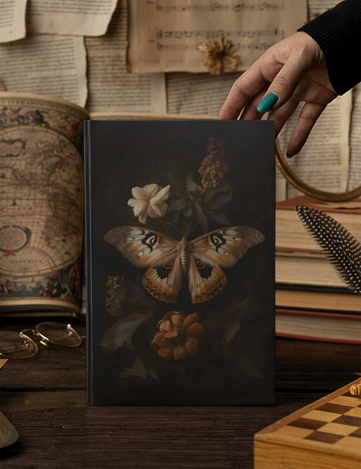 Moth Botanical Hardcover Notebook