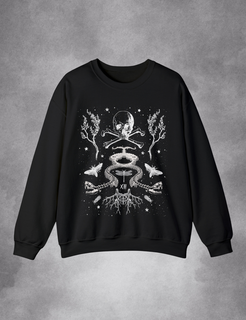 Death Tarot Card Nature Sweatshirt – Lucida Mystica