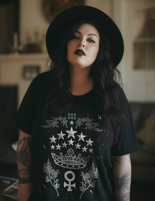 Occult Baphomet Shirt, Goth Shirt, Alternative Clothing, Aesthetic Shirt,  Gothic Shirt, Grunge Shirt, Alt Girl, Witchy Clothing, Pagan Tee. 