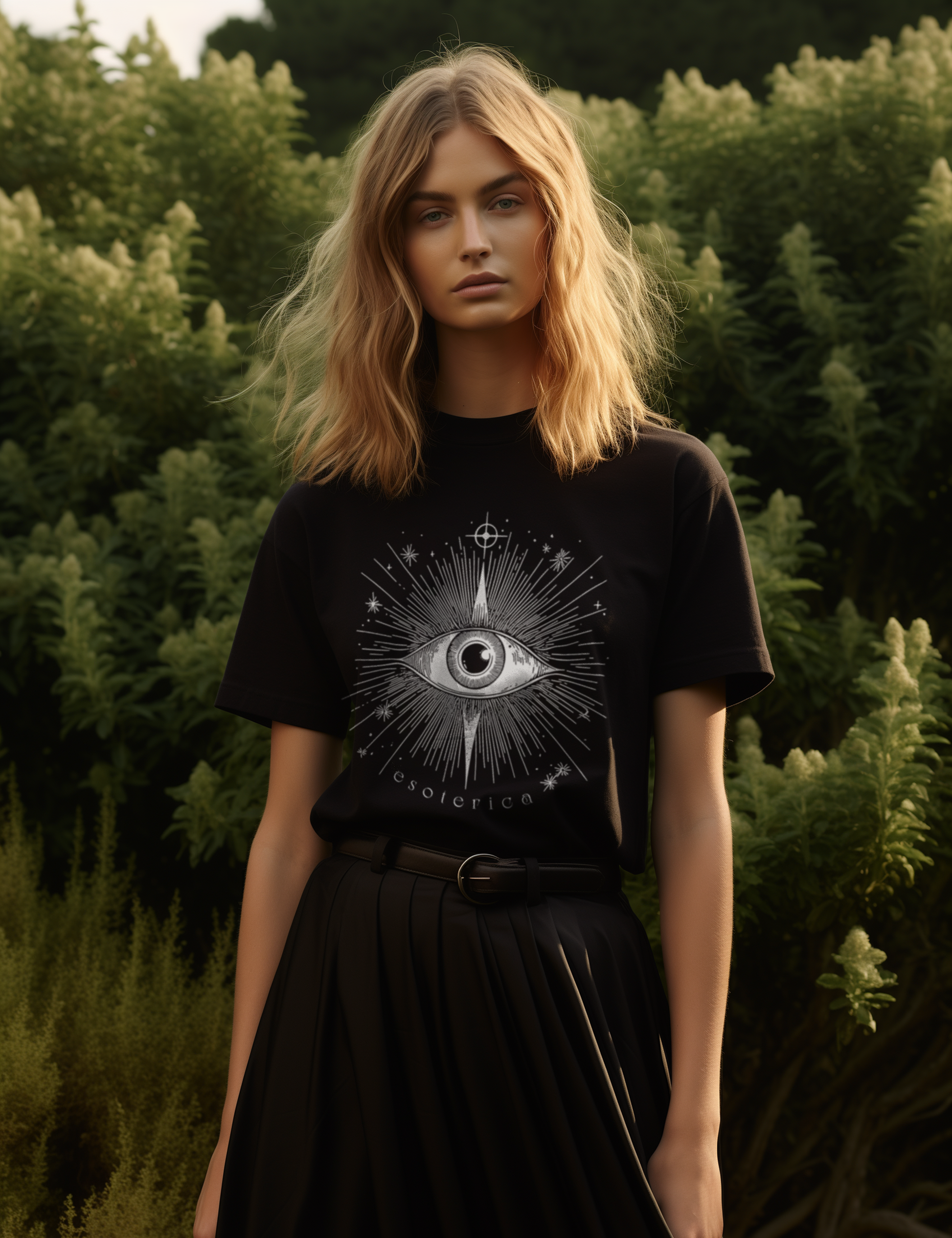 Esoteric Evil Eye Shirt Plus Size Witchy Goth Clothing