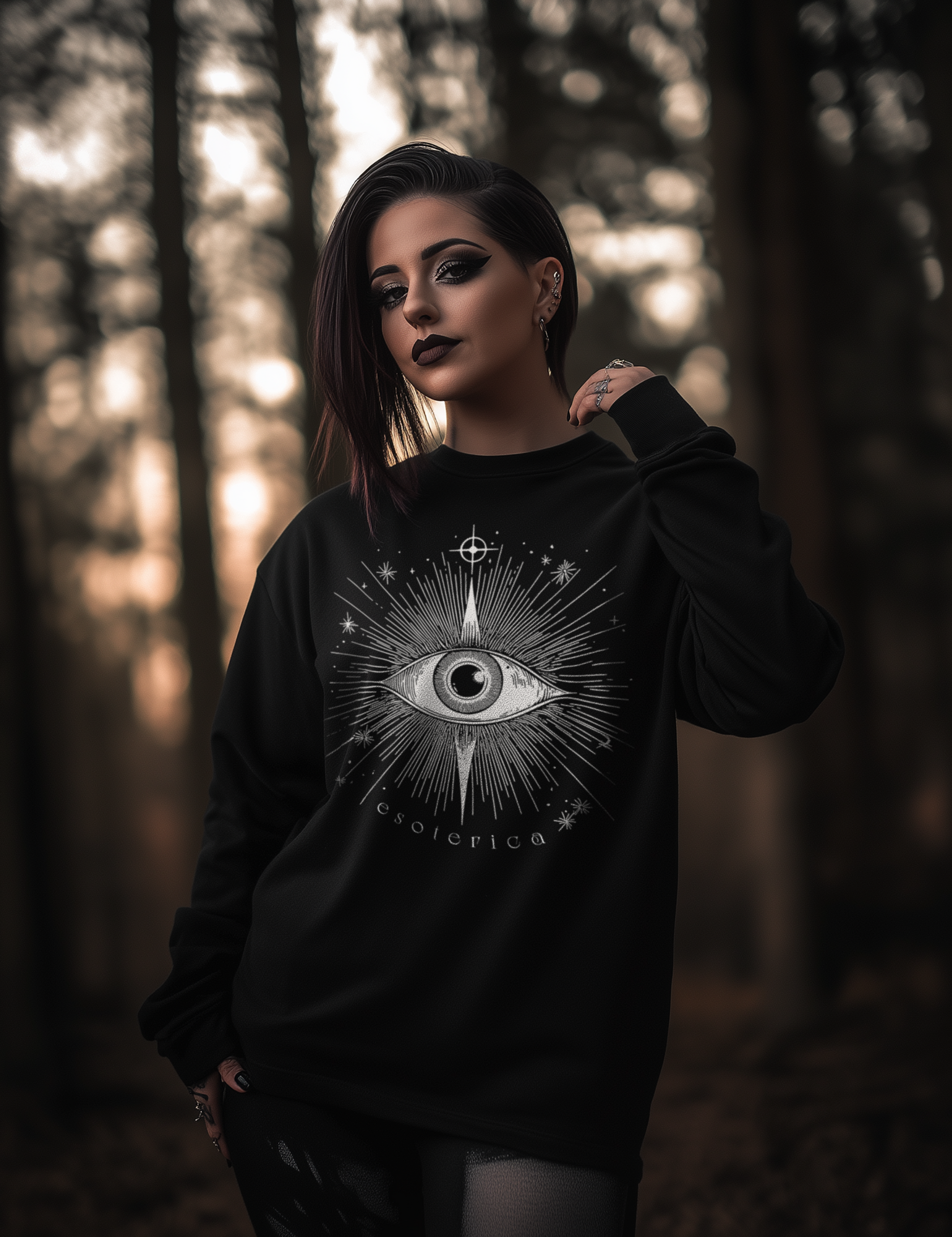 Esoteric Evil Eye Long Sleeve T Shirt