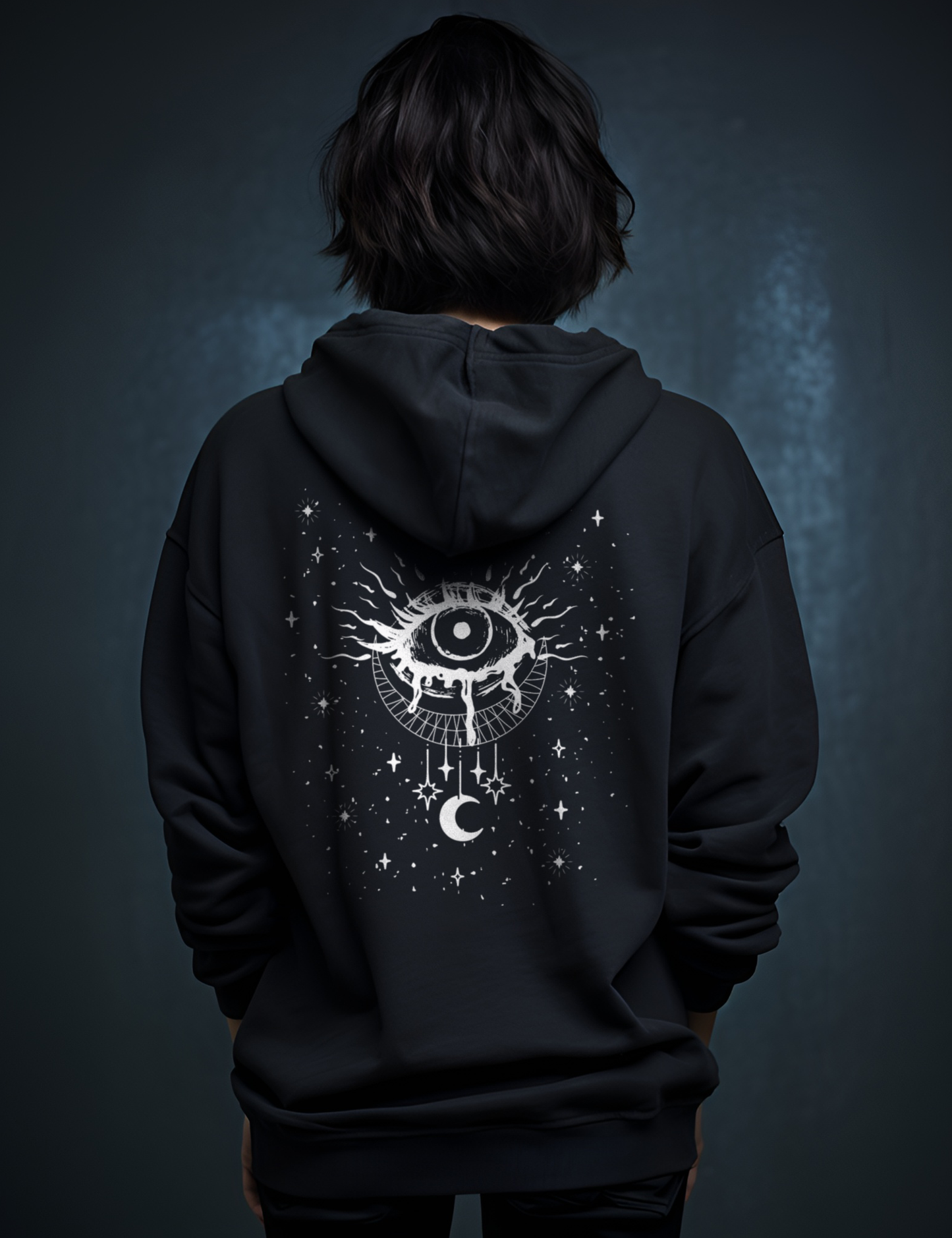 Mystical Evil Eye Witchy Aesthetic Plus Size Hoodie