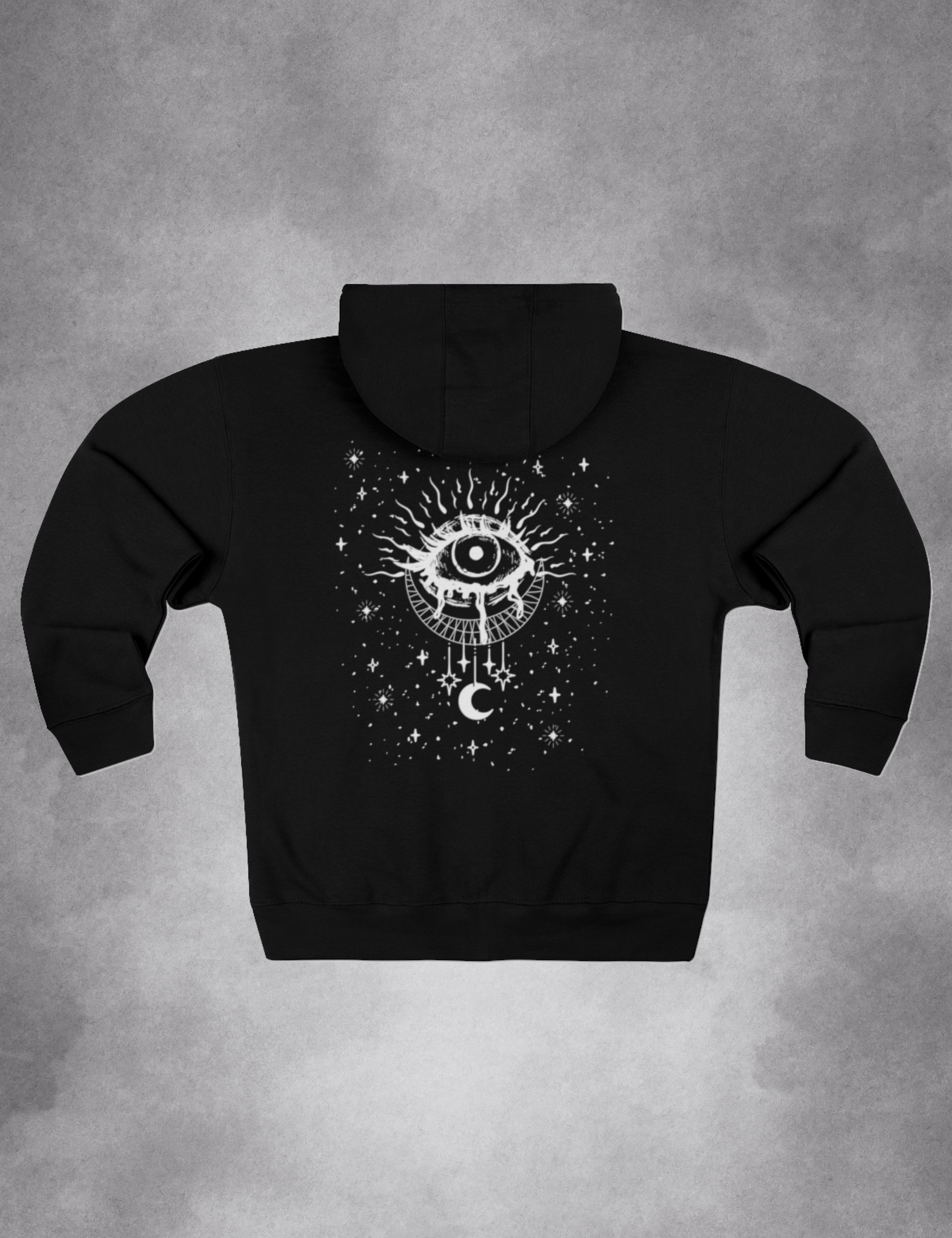 Witchy Aesthetic Clothing Mystical Evil Eye Zip Up Hoodie